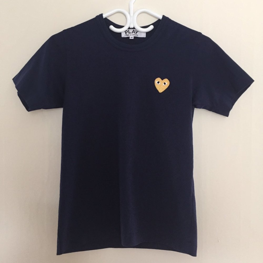 Comme des garcons PLAY Womens Basic Logo Tee - M